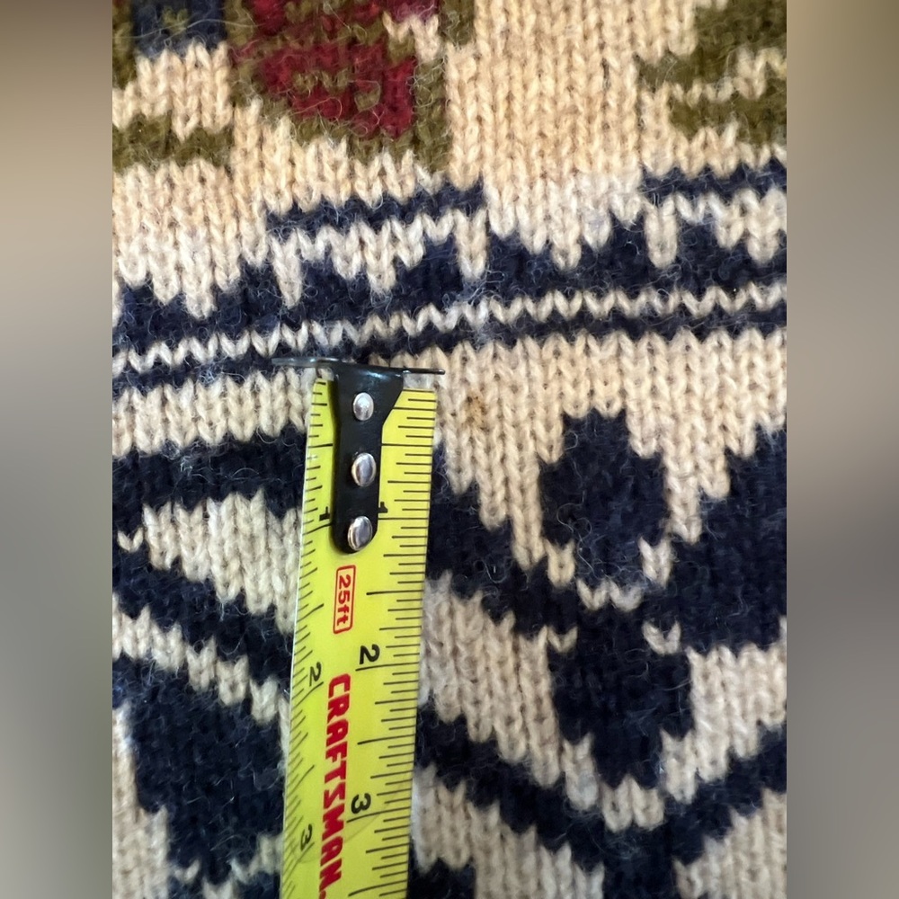 Vintage Woolrich Ski Sweater Thick Knit Nordic Wool - Picture 5 of 8